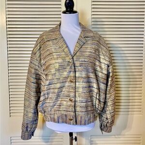Vintage Hanasport Silk Metallic Jacket